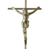 Croix cercueil «fil» avec Christ Zamak